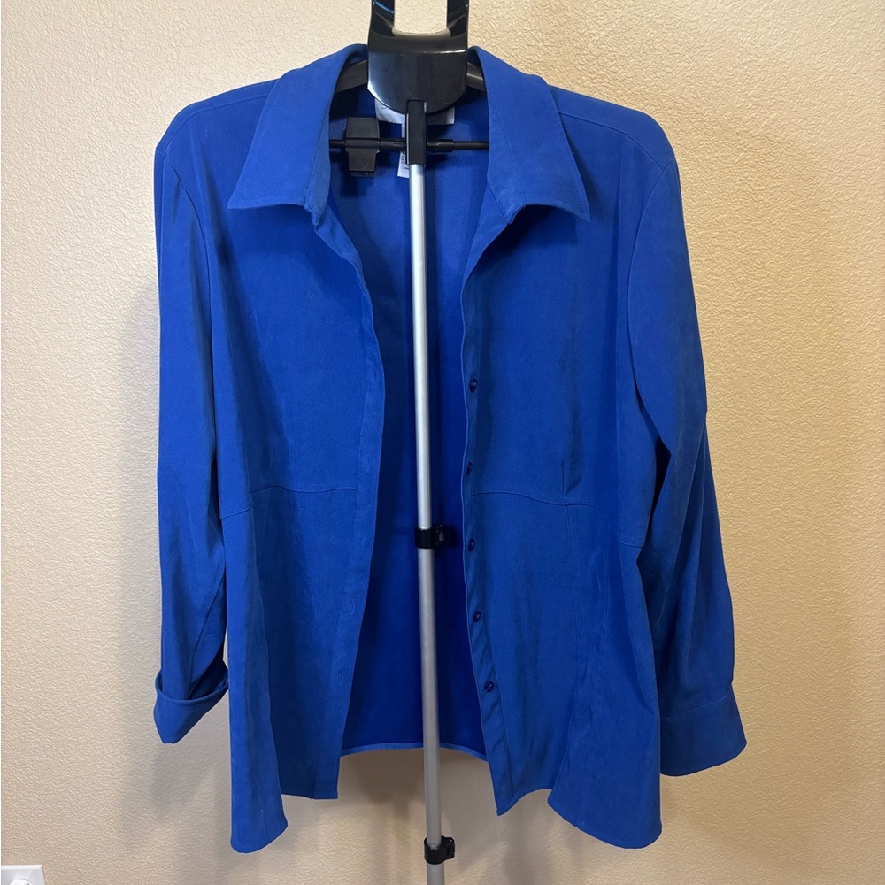 Sag Harbor‎ Vibrant Blue Women's Blouse